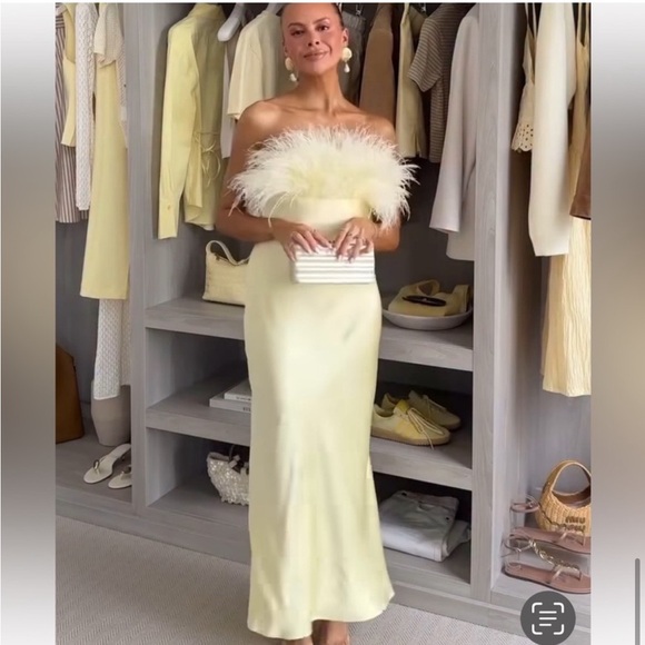 NWT ZARA  VIRAL 2025 COLLECTION FEATHERED SATIN  DRESS SIZE S and L
🚨FIRM PRICE - Picture 11 of 16